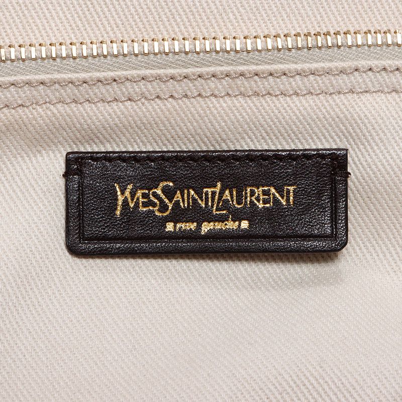 Saint Laurent Yves Handbag Muse Two Leather Canvas