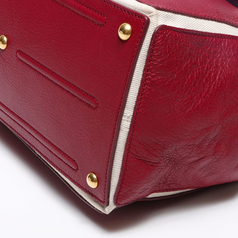 Saint Laurent Yves Handbag Muse Two Leather Canvas