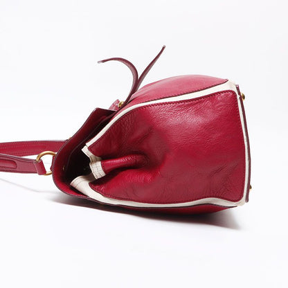 Saint Laurent Yves Handbag Muse Two Leather Canvas