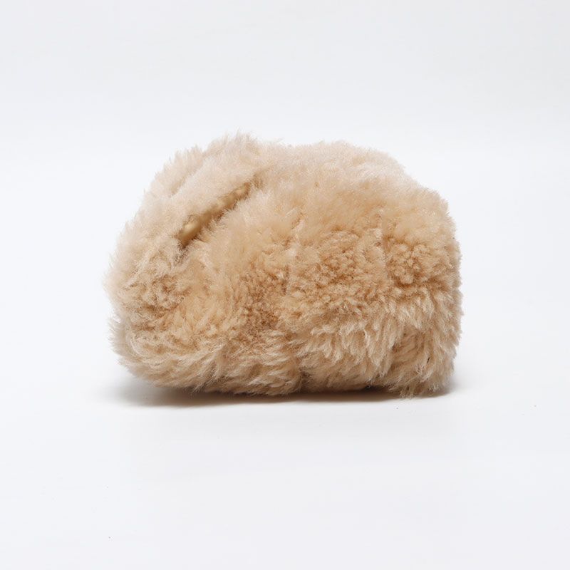 Saint Laurent Yves Clutch Wool Boa Logo Card Case