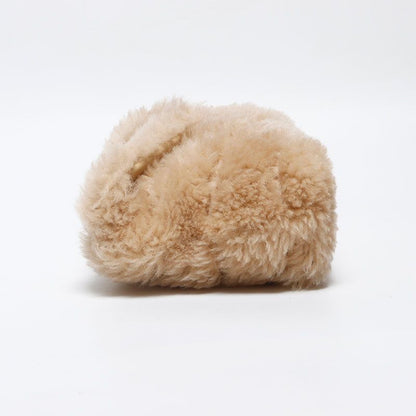 Saint Laurent Yves Clutch Wool Boa Logo Card Case