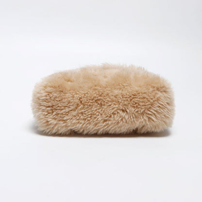 Saint Laurent Yves Clutch Wool Boa Logo Card Case