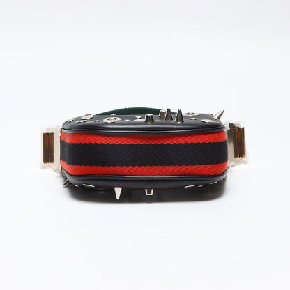 Gucci Mini Shoulder Bag Studded 2-Way Leather