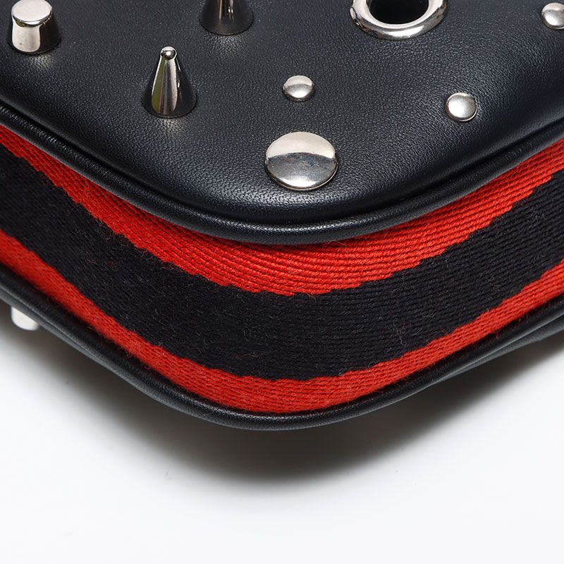 Gucci Mini Shoulder Bag Studded 2-Way Leather