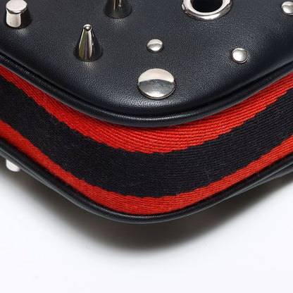 Gucci Mini Shoulder Bag Studded 2-Way Leather