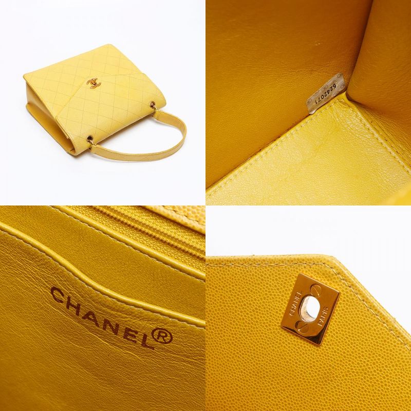 Chanel Handbag Caviar Leather Wild Stitch No 5