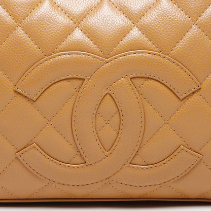 Chanel Boston Bag Caviar Leather CC Logo Mini