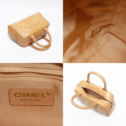 Chanel Boston Bag Caviar Leather CC Logo Mini
