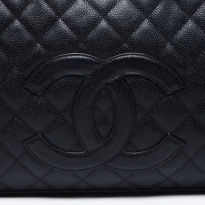 Chanel Boston Bag Caviar Leather CC Logo