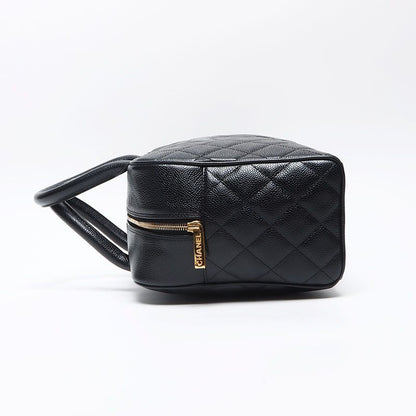 Chanel Boston Bag Caviar Leather CC Logo