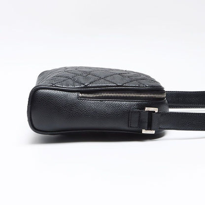 Chanel Shoulder Bag Caviar Leather CC Logo