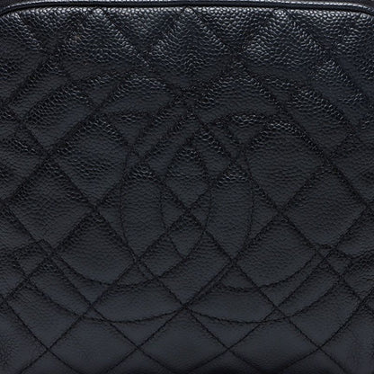 Chanel Shoulder Bag Caviar Leather CC Logo