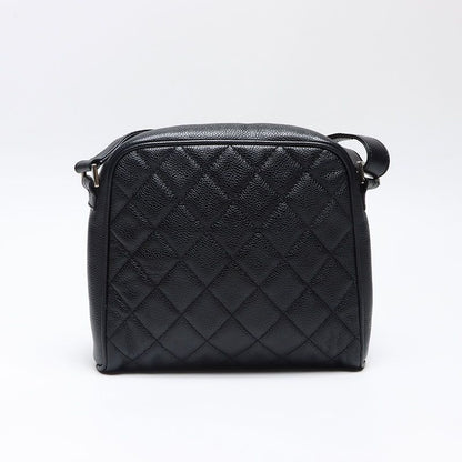 Chanel Shoulder Bag Caviar Leather CC Logo