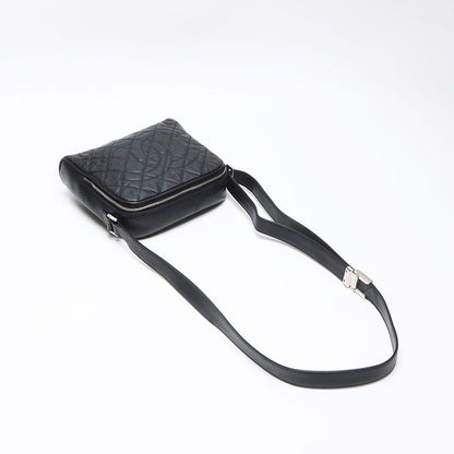 Chanel Shoulder Bag Caviar Leather CC Logo