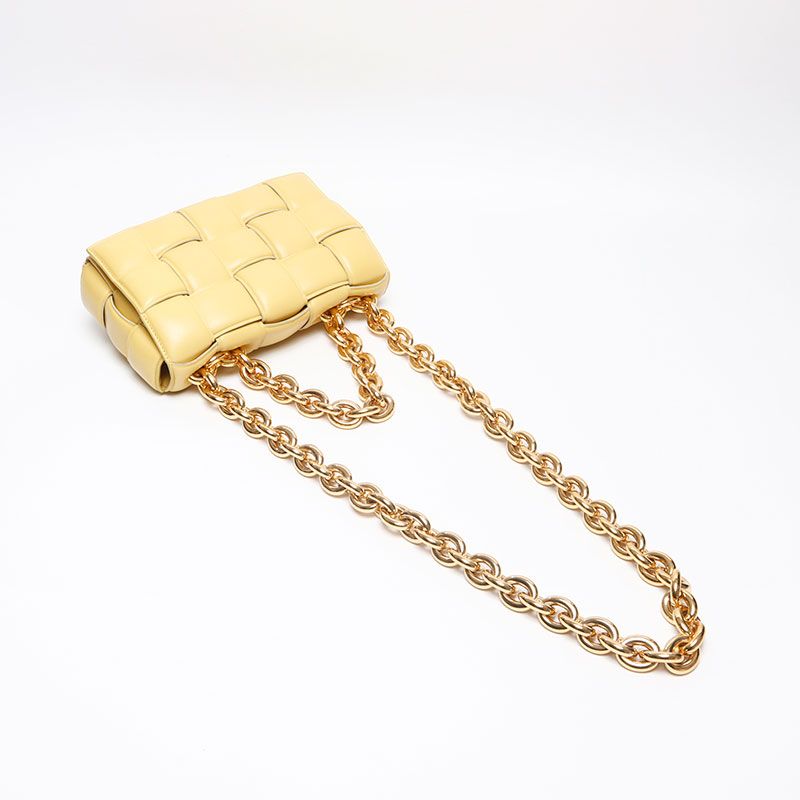 Bottega Veneta Shoulder Bag Nappa Intrecciato Padded Chain Cassette Satchel