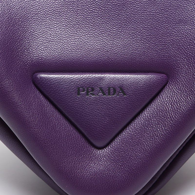 Prada Handbag Nappa Leather Padded Triangle
