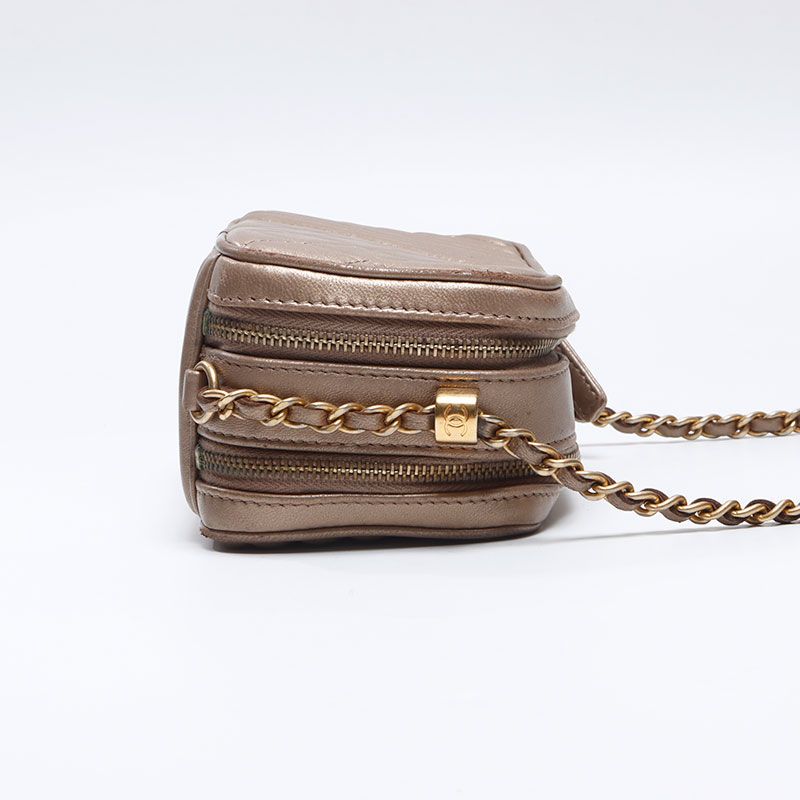 Chanel Shoulder Bag Lambskin Mini Chain