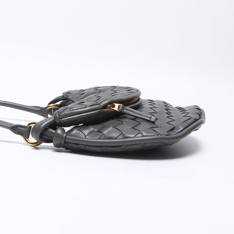 Bottega Veneta Shoulder Bag Intrecciato Gemelli Leather
