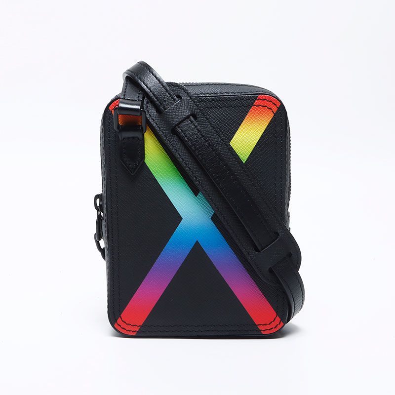 Louis Vuitton Shoulder Bag Taiga Rainbow Danube
