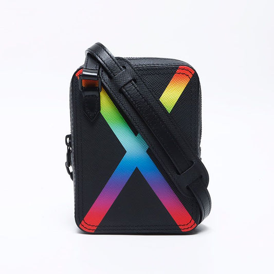 Louis Vuitton Shoulder Bag Taiga Rainbow Danube