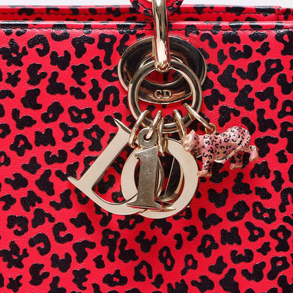Dior Handbag Leopard Print 2-Way