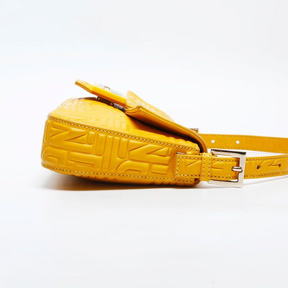 Fendi Shoulder Bag Matelasse Mamma Bucket Leather