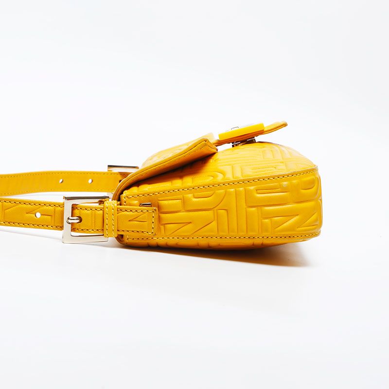 Fendi Shoulder Bag Matelasse Mamma Bucket Leather
