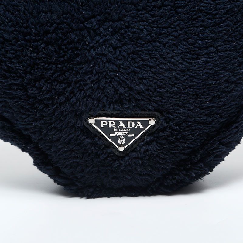Prada Shoulder Bag Terry Cloth Triangle Pile