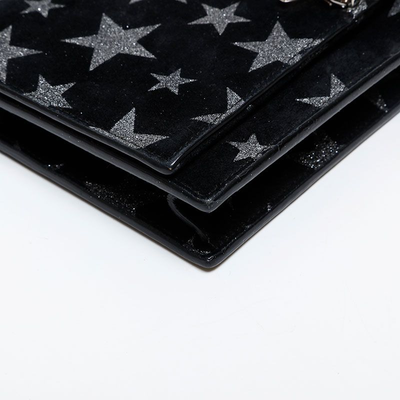Saint Laurent Yves Shoulder Bag Star Suede Chain Kate