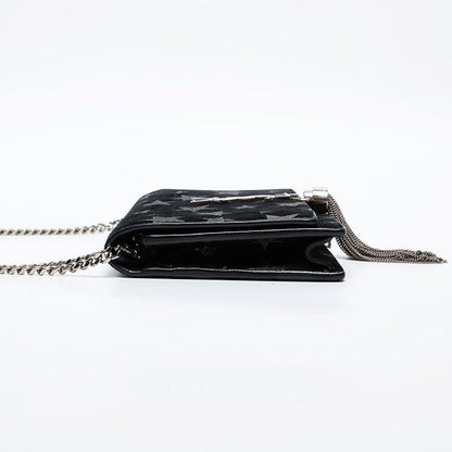 Saint Laurent Yves Shoulder Bag Star Suede Chain Kate