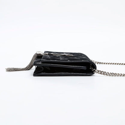 Saint Laurent Yves Shoulder Bag Star Suede Chain Kate