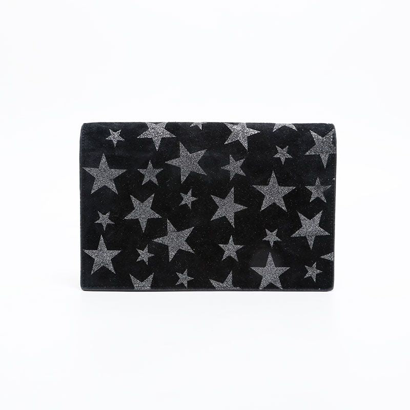 Saint Laurent Yves Shoulder Bag Star Suede Chain Kate