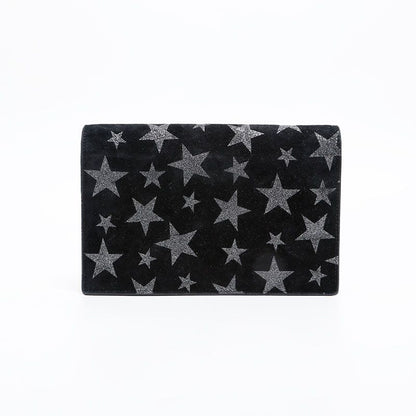 Saint Laurent Yves Shoulder Bag Star Suede Chain Kate