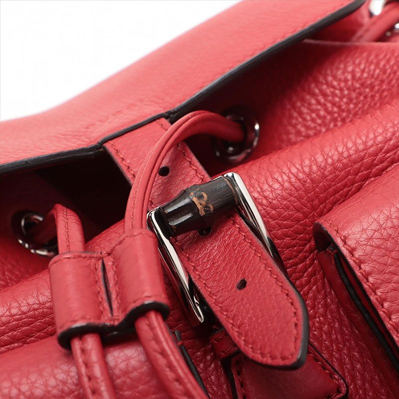 Gucci Backpack Bamboo Leather