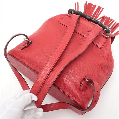 Gucci Backpack Bamboo Leather