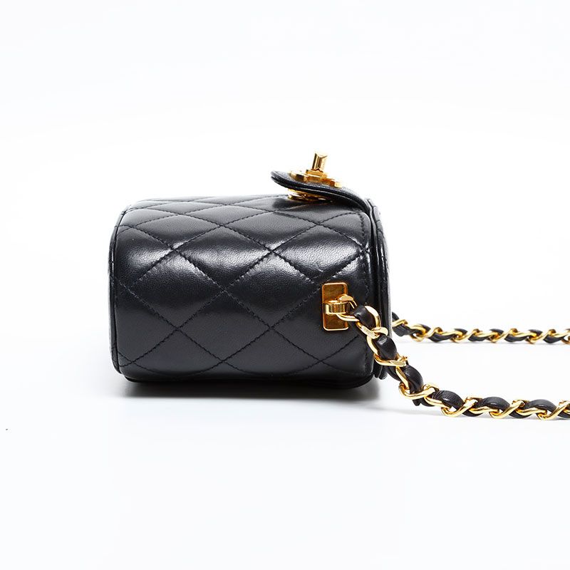 Chanel Shoulder Bag Lambskin Chain Vanity