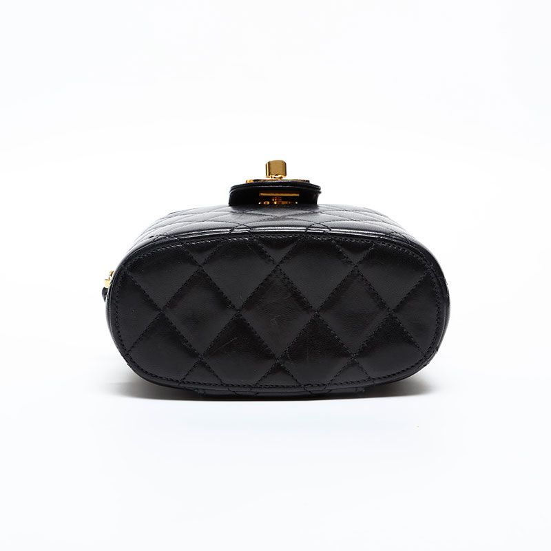 Chanel Shoulder Bag Lambskin Chain Vanity