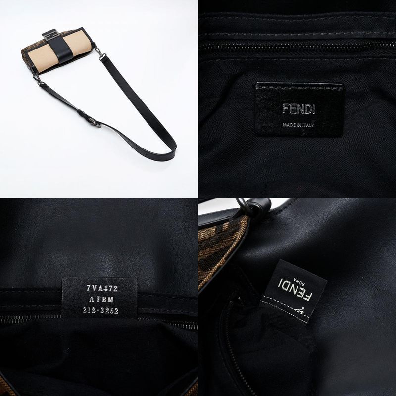 Fendi Shoulder Bag Zucca Mamma Bucket