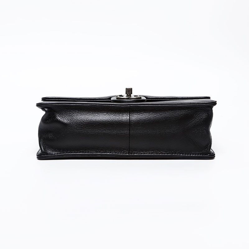 Chanel Shoulder Bag Gunmetal Chain Coco