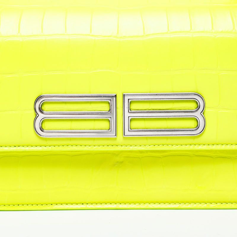 Balenciaga Shoulder Bag Embossed Leather Gossip BB