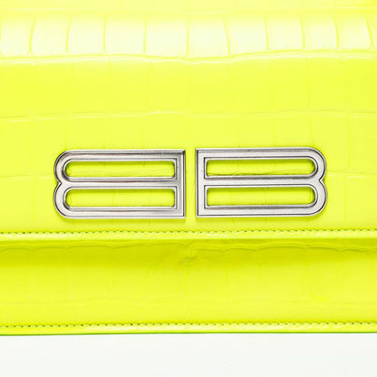 Balenciaga Shoulder Bag Embossed Leather Gossip BB