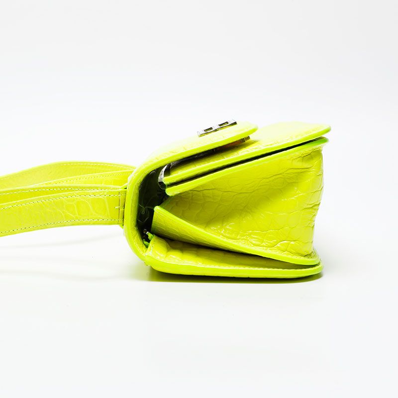 Balenciaga Shoulder Bag Embossed Leather Gossip BB