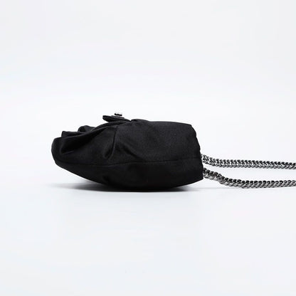 Chanel Shoulder Bag Satin Ribbon