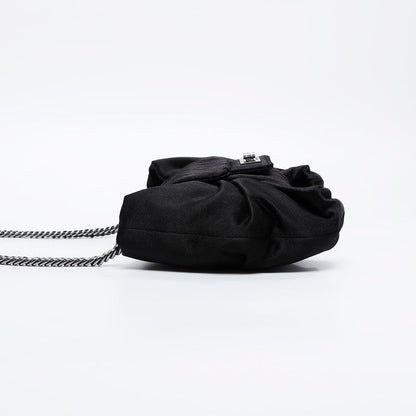 Chanel Shoulder Bag Satin Ribbon