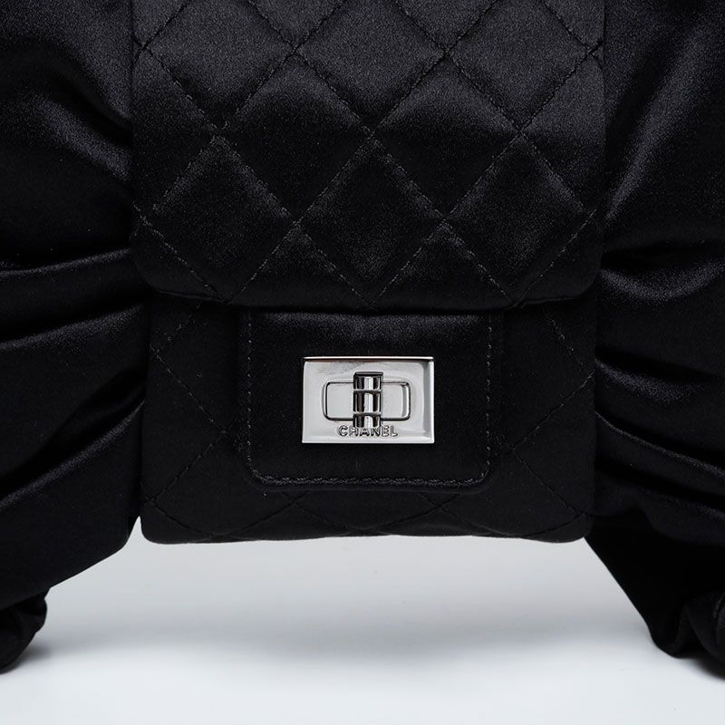 Chanel Shoulder Bag Satin Ribbon