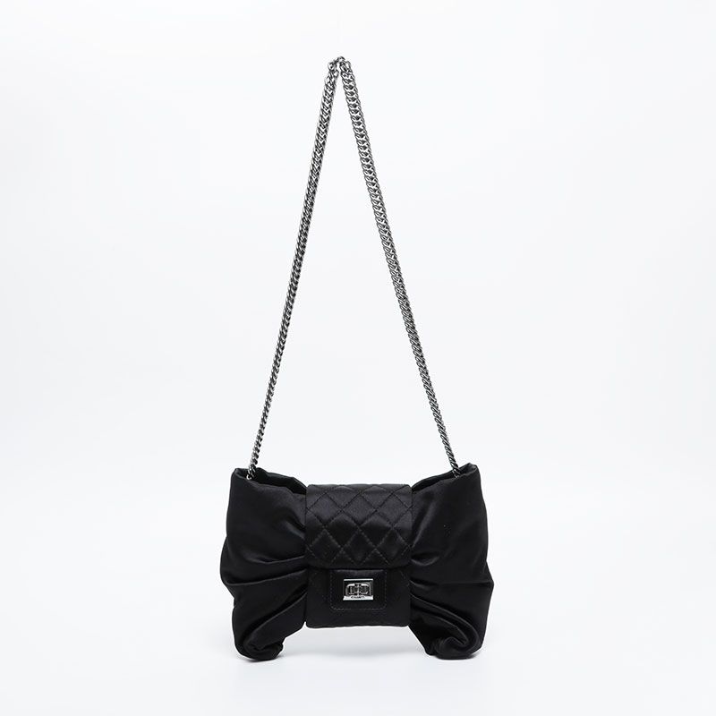 Chanel Shoulder Bag Satin Ribbon