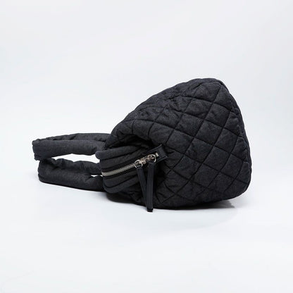 Chanel Boston Bag Denim Canvas Coco Cocoon