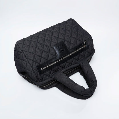 Chanel Boston Bag Denim Canvas Coco Cocoon