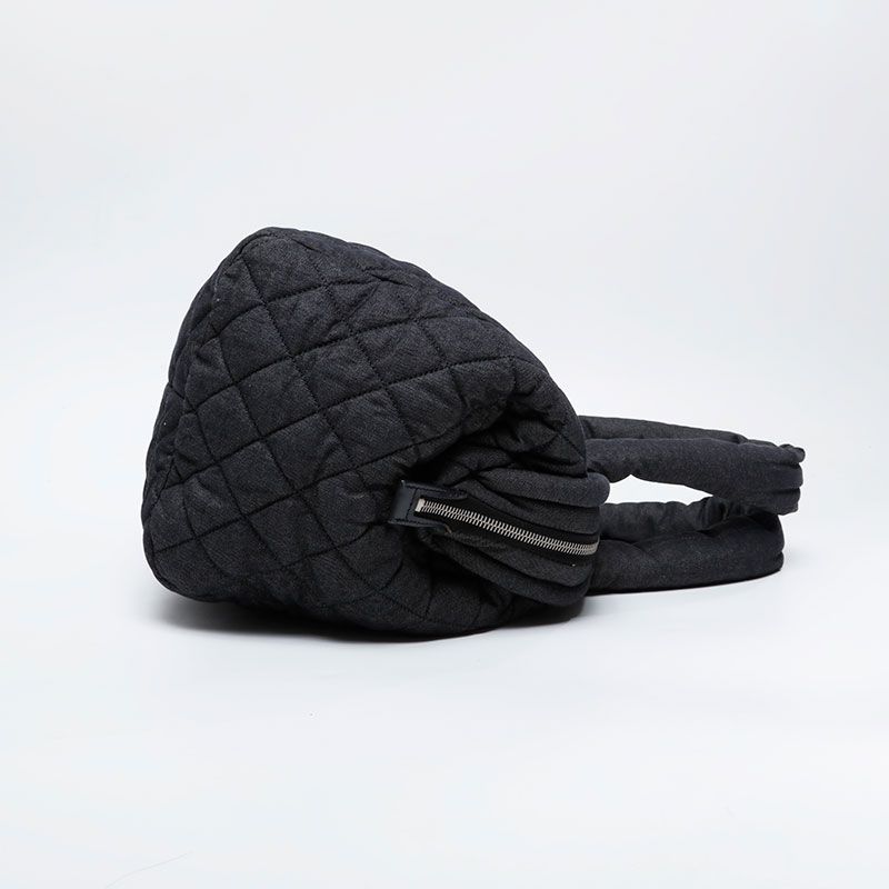 Chanel Boston Bag Denim Canvas Coco Cocoon