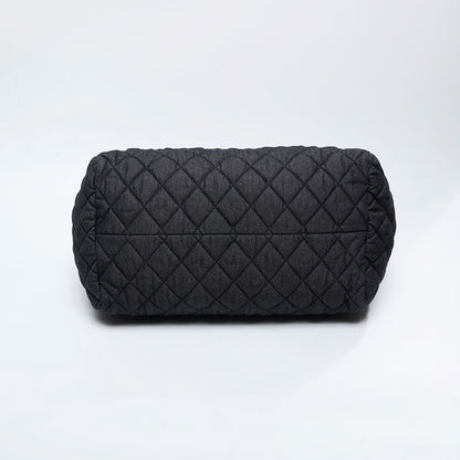 Chanel Boston Bag Denim Canvas Coco Cocoon